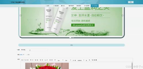 基于SpringBoot與Vue的二手電子商品置換系統的設計與實現